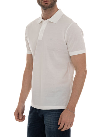 Short sleeve polo shirt White Emporio Armani Man