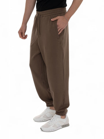 Pantalone in felpa Marrone Emporio Armani Uomo