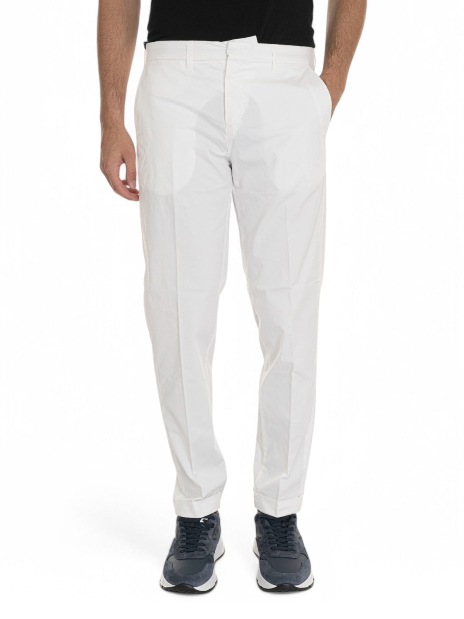 Pantalone modello chino Bianco Fay Uomo