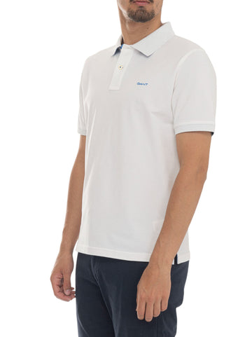 Polo manica corta Bianco Gant Uomo