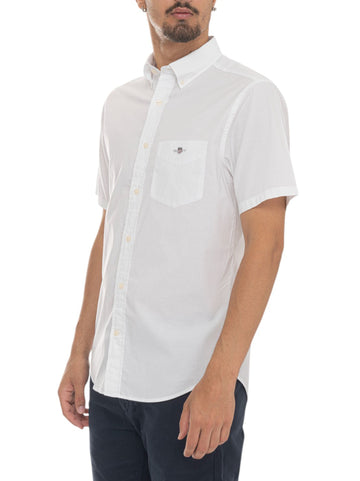 Gant Men's White Half Sleeve Shirt