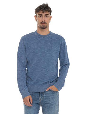 Pullover girocollo Blu Gant Uomo