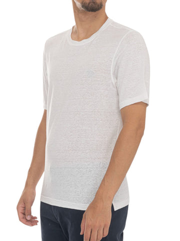 T-shirt girocollo mezza manica Bianco Gran Sasso Uomo