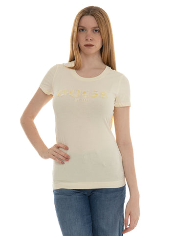 T-shirt Giallo Guess Donna