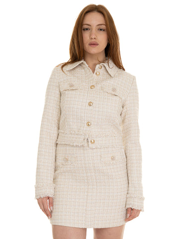 Giacca modello chanel Daphnee Naturale Guess Donna