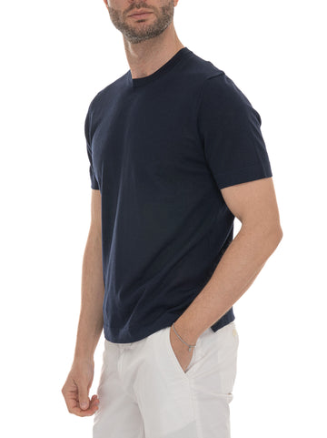 COTTONCREPE Blue Hindustrie Men's Jersey T-Shirt