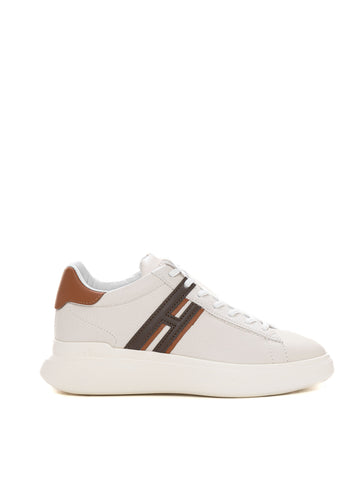 Sneakers alta H580 Beige-marrone Hogan Uomo