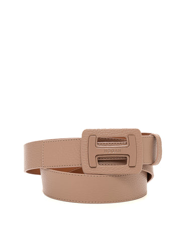 Hogan Women's Pink Leather Belt