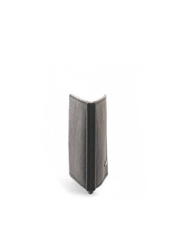 Portafoglio in saffiano con zip Nero Kiton Uomo