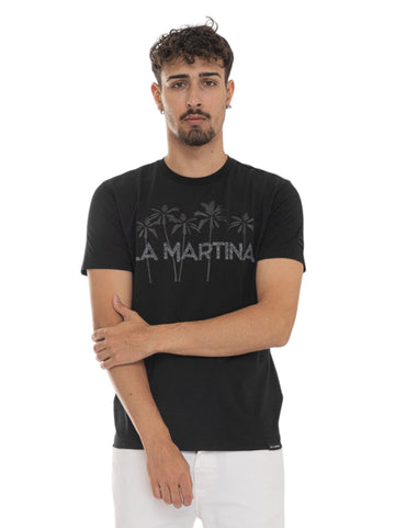 T-shirt Nero La Martina Uomo