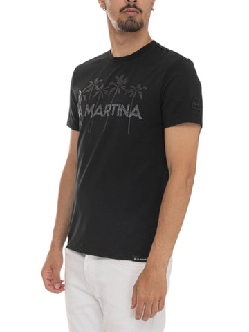 T-shirt Nero La Martina Uomo