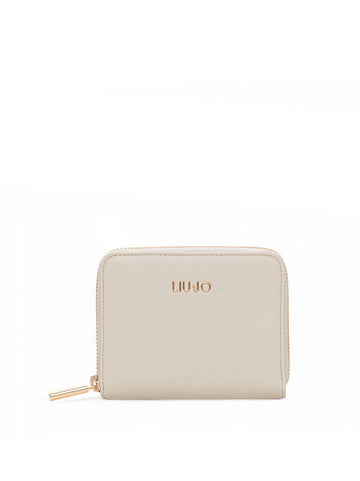 Portafoglio con zip Crema Liu Jo Donna