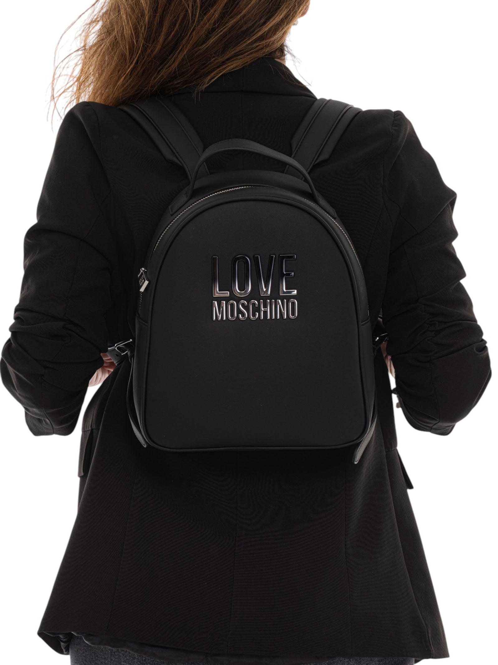 Black Backpack Love Moschino Woman Scaglione Ischia