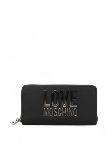 Portafoglio grande Nero Love Moschino Donna