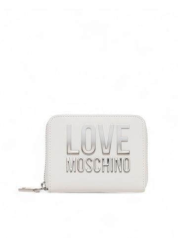 Portafoglio Bianco Love Moschino Donna