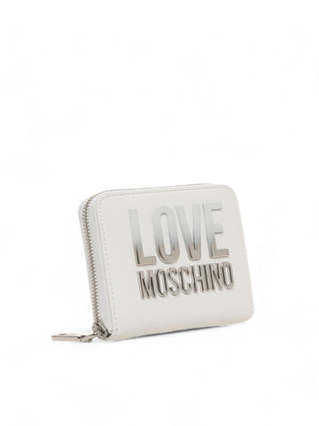 Portafoglio Bianco Love Moschino Donna