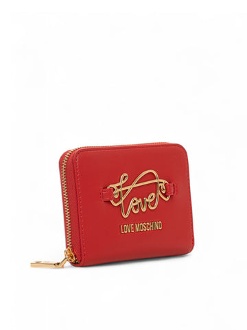 Portafoglio Rosso Love Moschino Donna