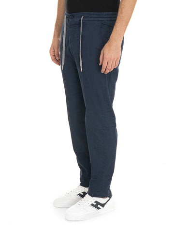 Pantalone modello jogger CARACCIOLO Blu navy Marco Pescarolo Uomo