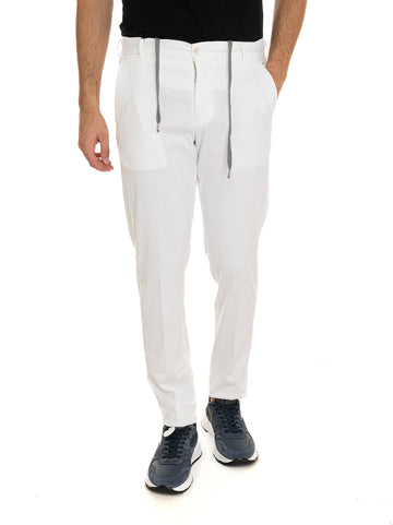 Pantalone modello jogger MANU Bianco Marco Pescarolo Uomo