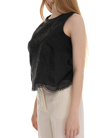 Top Efeso Nero Max Mara Studio Donna