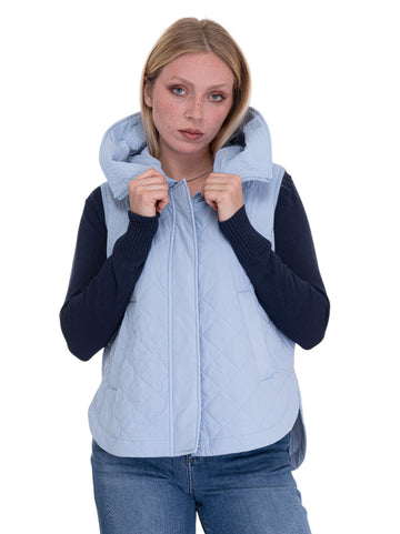 Gilet trapuntato 80 gr Madeira Celeste Peuterey Donna