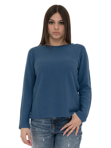 Maglia girocollo Denim Quality First Donna