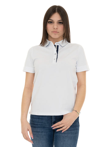 Polo mezza manica Bianco Quality First Donna