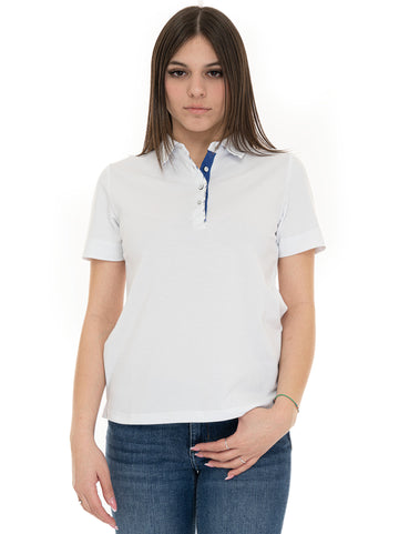 Polo mezza manica Bianco Quality First Donna