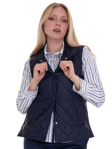 Giaccone trapuntato Blu Quality First Donna
