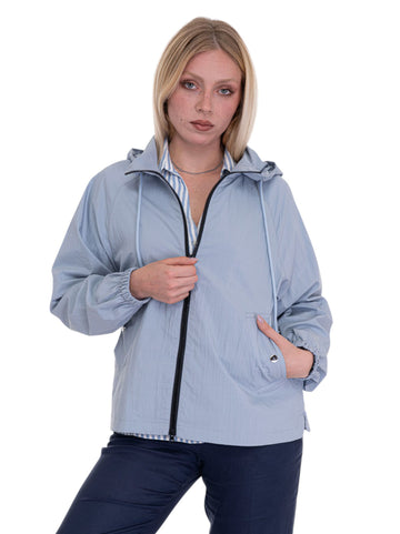 Spolverino corto Azzurro Quality First Donna