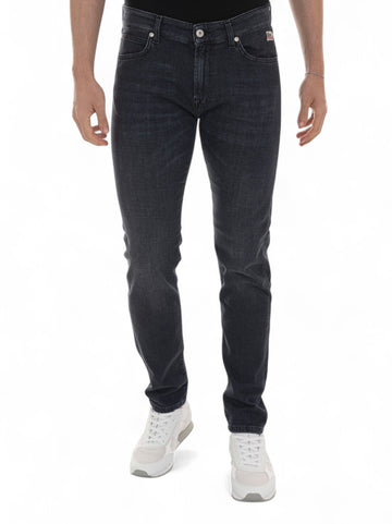 Jeans 5 tasche 517 Blu black Roy Rogers Uomo
