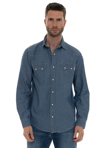 Camicia casual Denim medio Roy Rogers Uomo