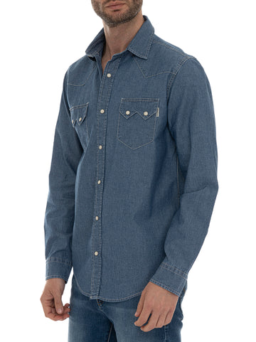 Camicia casual Denim medio Roy Rogers Uomo
