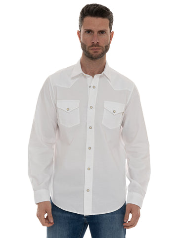 Camicia casual Denim bianco Roy Rogers Uomo