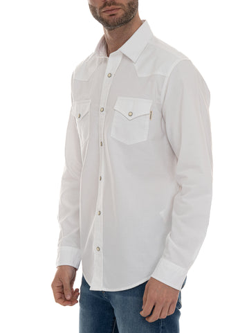 Camicia casual Denim bianco Roy Rogers Uomo