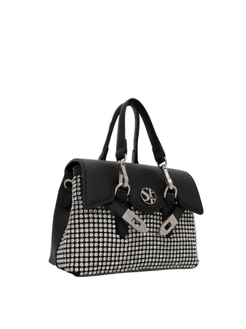 Mini Bag QUINY-TWINKLE-XSMALL Black Secret PonPon Woman