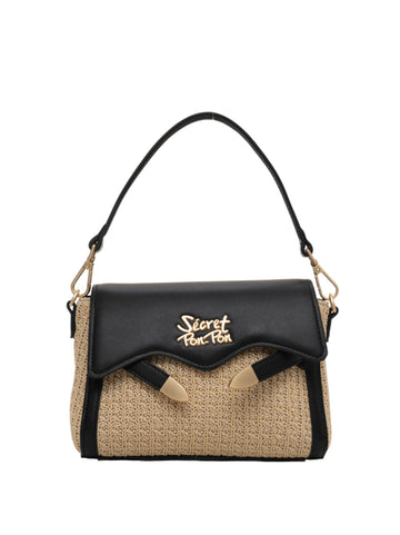 Borsa Nero Secret PonPon Donna
