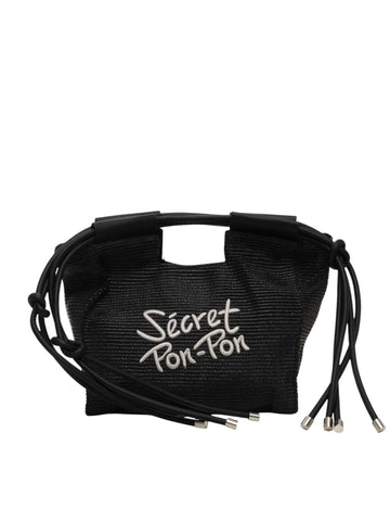 Borsa Nero Secret PonPon Donna