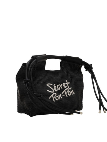 Borsa Nero Secret PonPon Donna