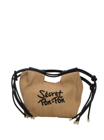 Borsa Beige Secret PonPon Donna