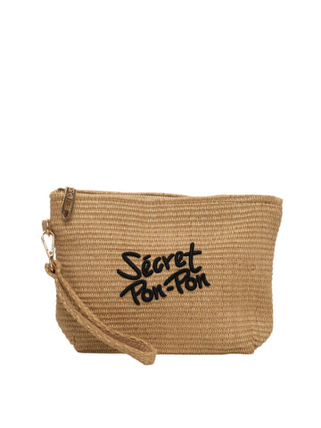 Borsa Beige Secret PonPon Donna