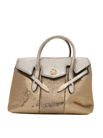 Borsa a mano YALIS-SPARKLINK-MEDIUM Oro Secret PonPon Donna