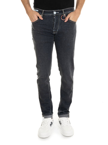 LEONARDO 5-pocket jeans Grey denim Tramarossa Men