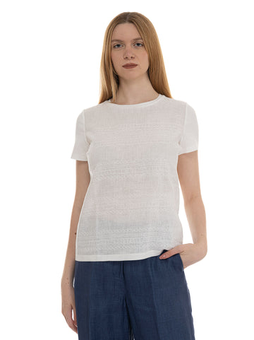 T-shirt mezza manica Bondeno Bianco Weekend Max Mara Donna