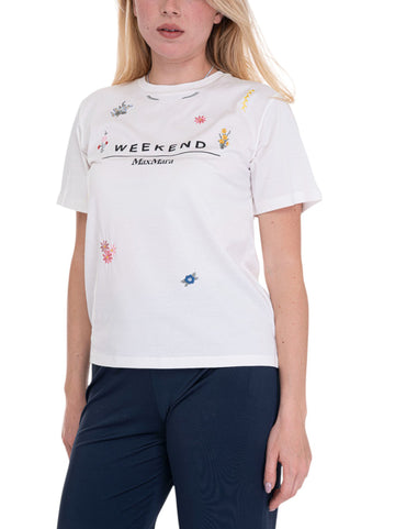T-shirt Olga Bianco Weekend Max Mara Donna