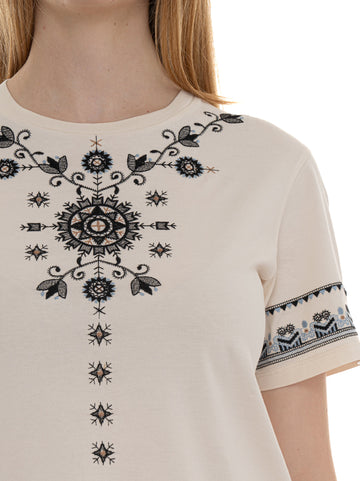 T-shirt mezza manica Olga Beige Weekend Max Mara Donna