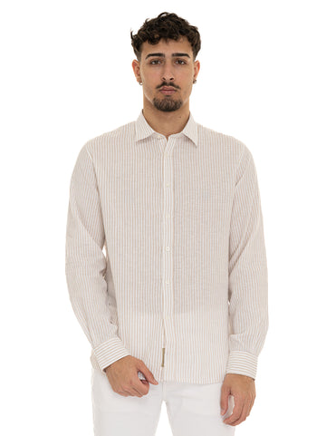 Camicia casual Beige Woolrich Uomo