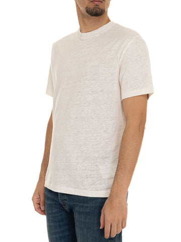 T-shirt girocollo Bianco Woolrich Uomo