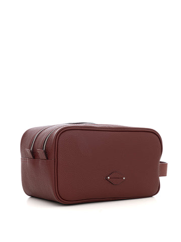 Pochette in pelle Bordeau Alberto Luti Uomo