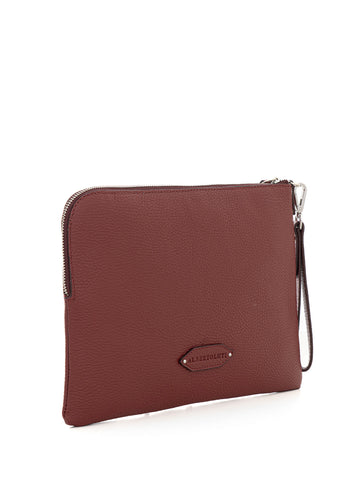 Pochette in pelle Bordeau Alberto Luti Uomo